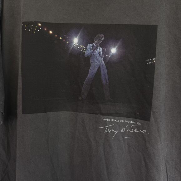 David Bowie Shirt Mens Large XL Terry O'Neill Graphic Rock Band Tee Music Tshirt - Picture 4 of 7